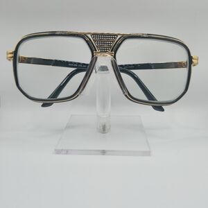 Cazal Black & Gold Eyeglass Frames
